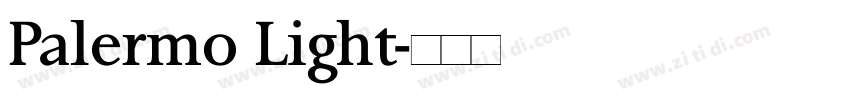 Palermo Light字体转换